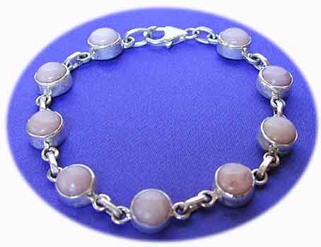 Silberarmband mit Turmalin Perlen